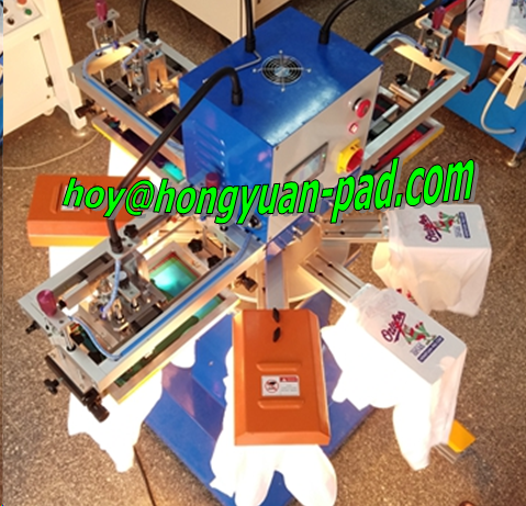 3 color rapid tag rotary screen printer