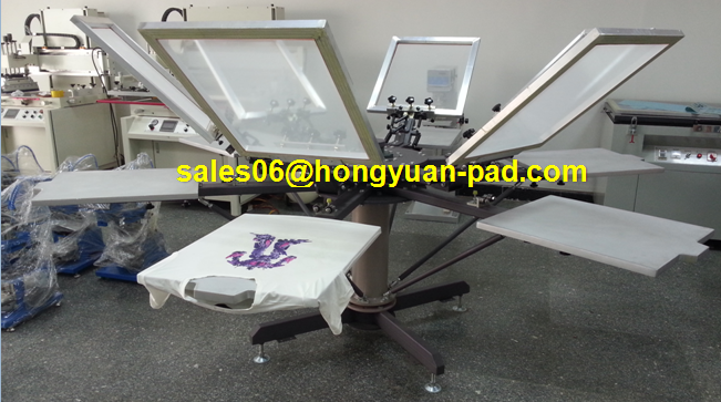 6color t shirt screen printing machine with  micro registration system