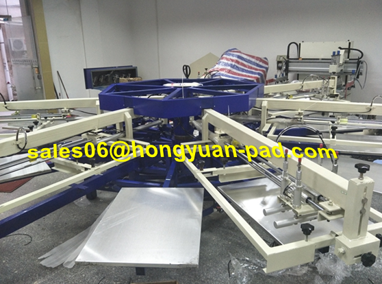 t shirt 6color rotary screen printing machine automatic