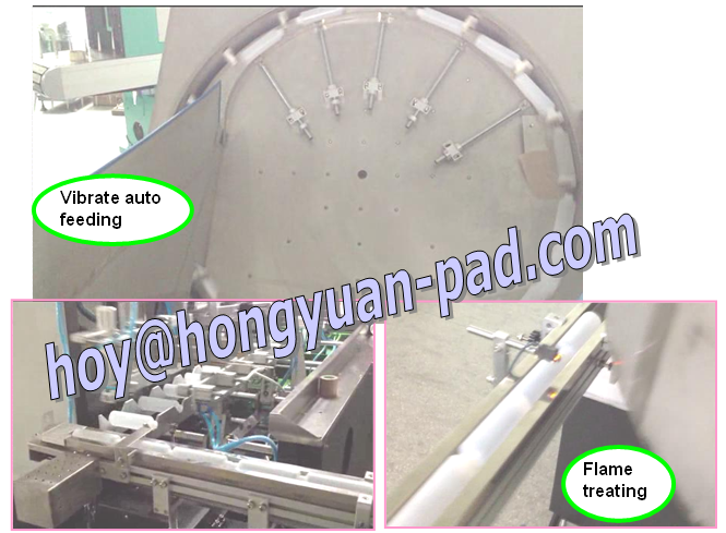 cylindrical screen printing machine for plastic bottles