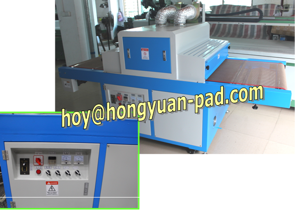 Conveyor belt UV curing machine