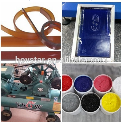 supplies for silk screen printing machine