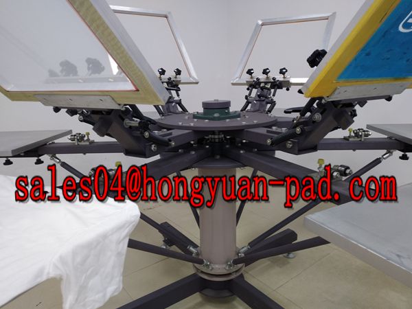 double rotary worktable screen printing machine