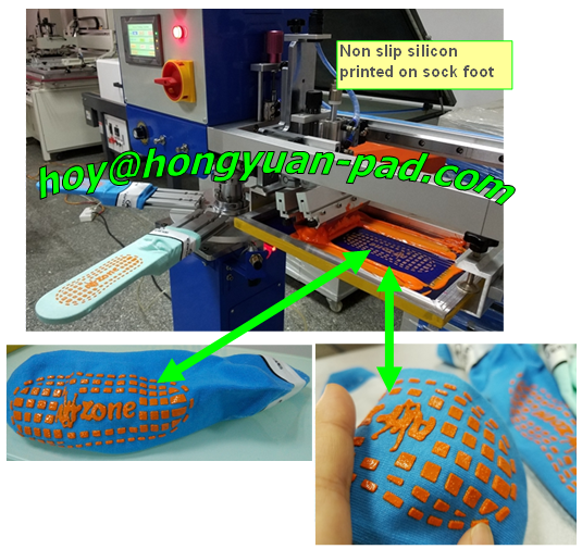 Anti Slip Silicon Socks Screen Printing Machine