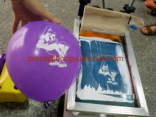 balloon screen printing press
