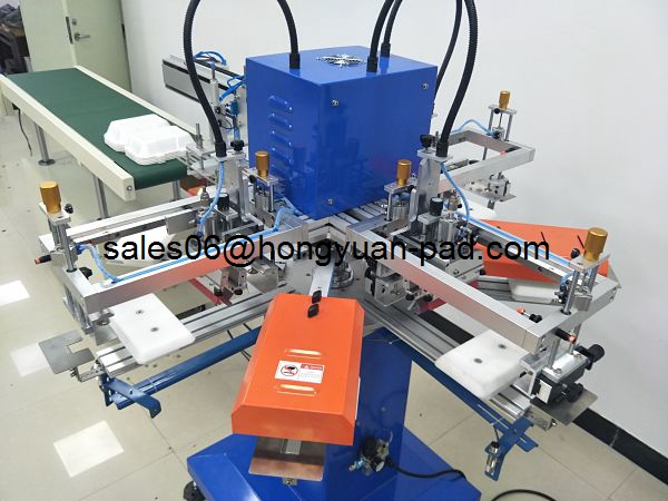 rotary 3 color screen printing machine