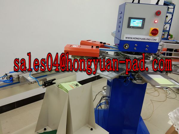 napkins screen printing machine with automatic unloading