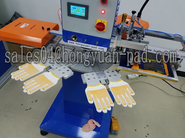Rotary Screen Printing Machine For Glove
