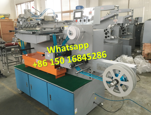 roll to roll screen printing machine, automatic screen printing machine for ribbon