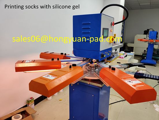 printing socks with silicone gel