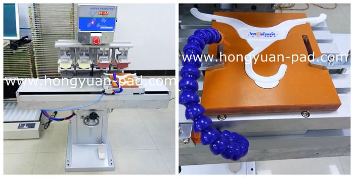 Pad printer with shuttle worktable