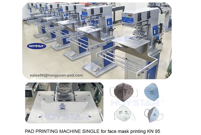 PAD PRINTING MACHINE SINGLE COLOR for face mask printing KN 95
