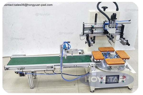 semi automatic screen printing machine with auto unloading