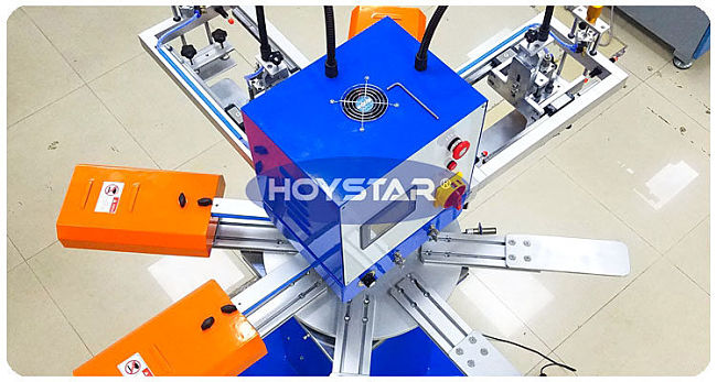 2 color automatic screen printing machine