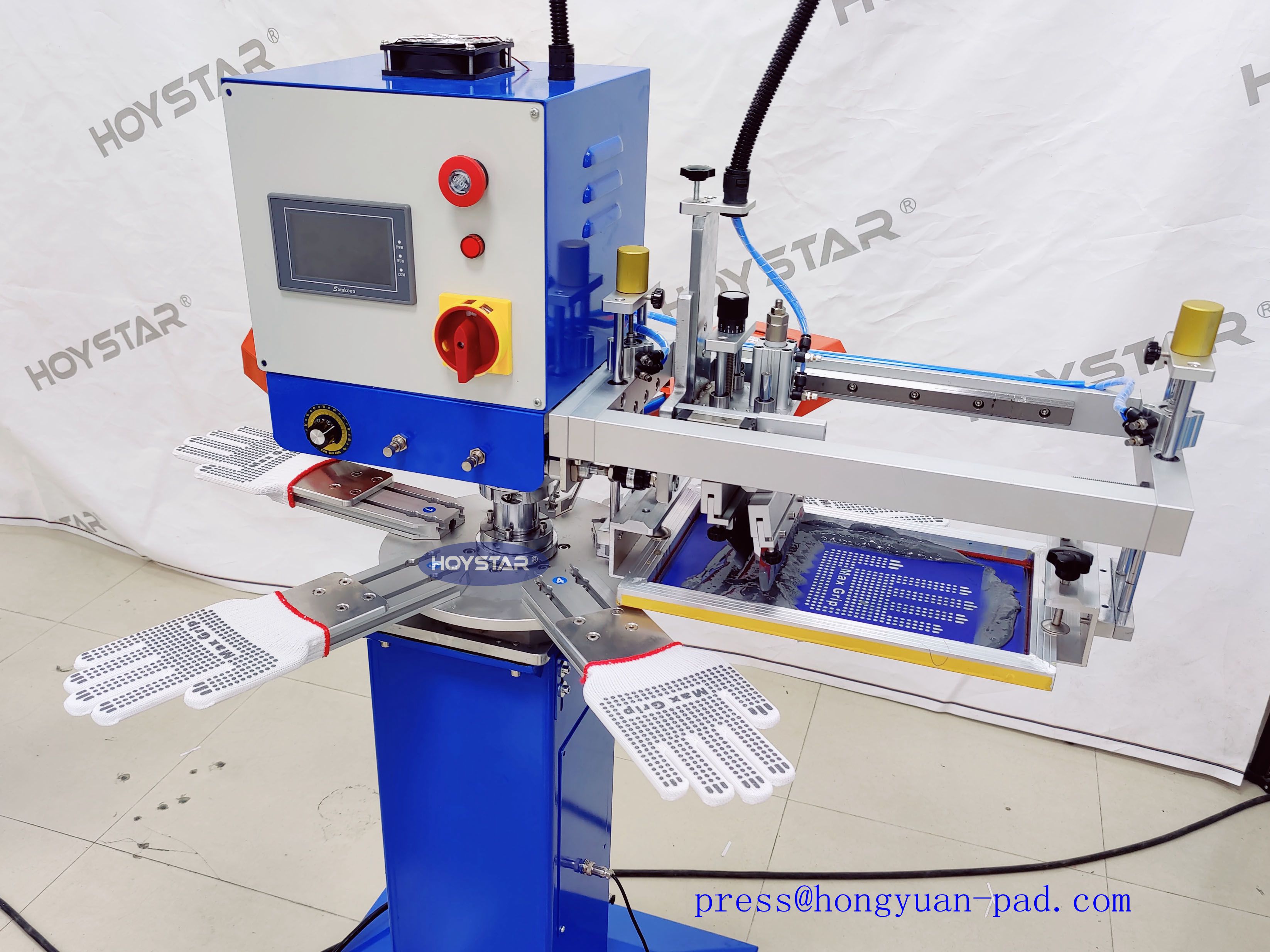 Small Automatic Screen Printing Machine For Gloves Logo