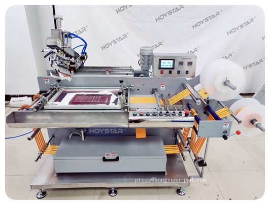 Auto ribbon printing machine exported to Italy