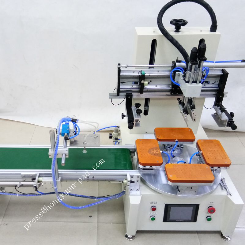 Screen printing machine for print stationery ruler