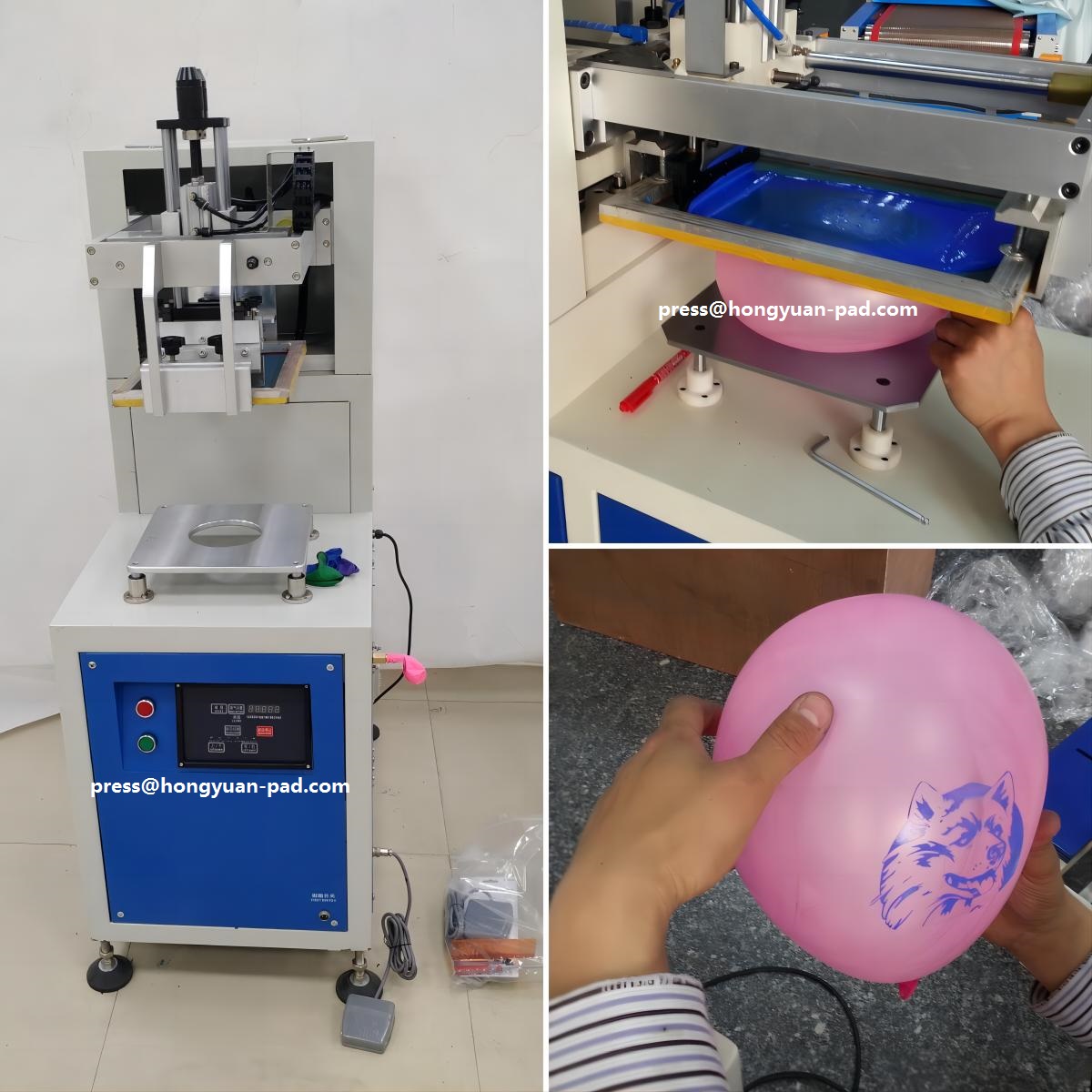 single color balloon screen printing machine