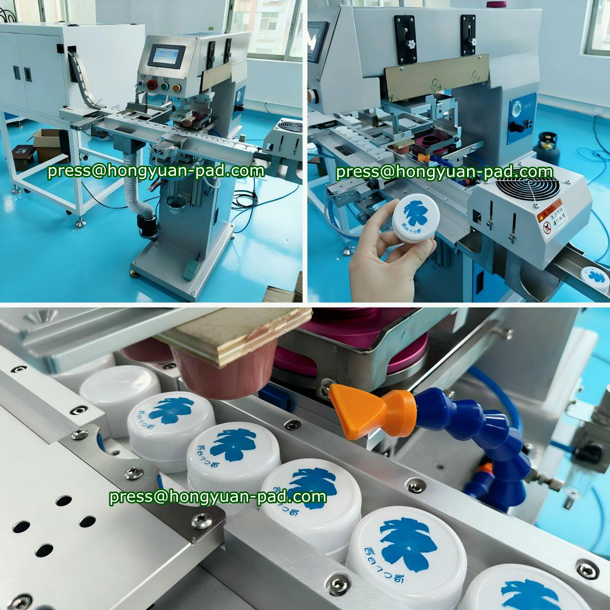 Automatic Single Color Bottle Cap Pad Printing Machine